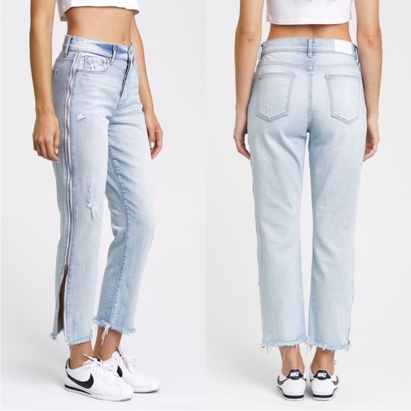 pistola Denim - PISTOLA Charlie High Rise Straight Leg Jean Zipper